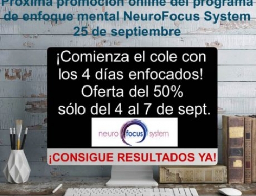 Promoción especial 4 días al 50% en el programa de enfoque mental NeuroFocus System